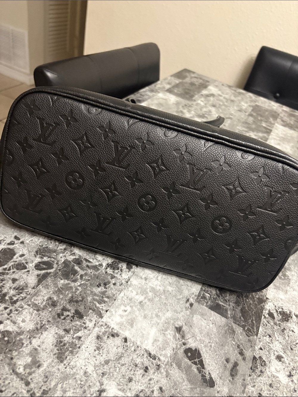 Louis Vuitton neverfull black empreinte leather - Picture 7 of 8